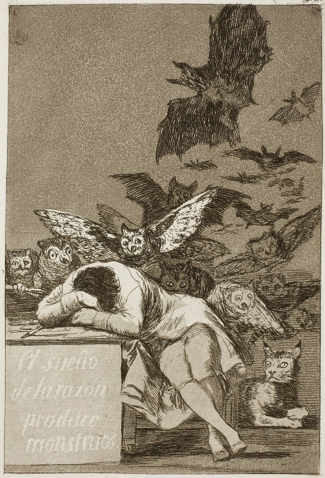 פרנסיסקו גויה, תרדמת התבונה מולידה מפלצות, 1799